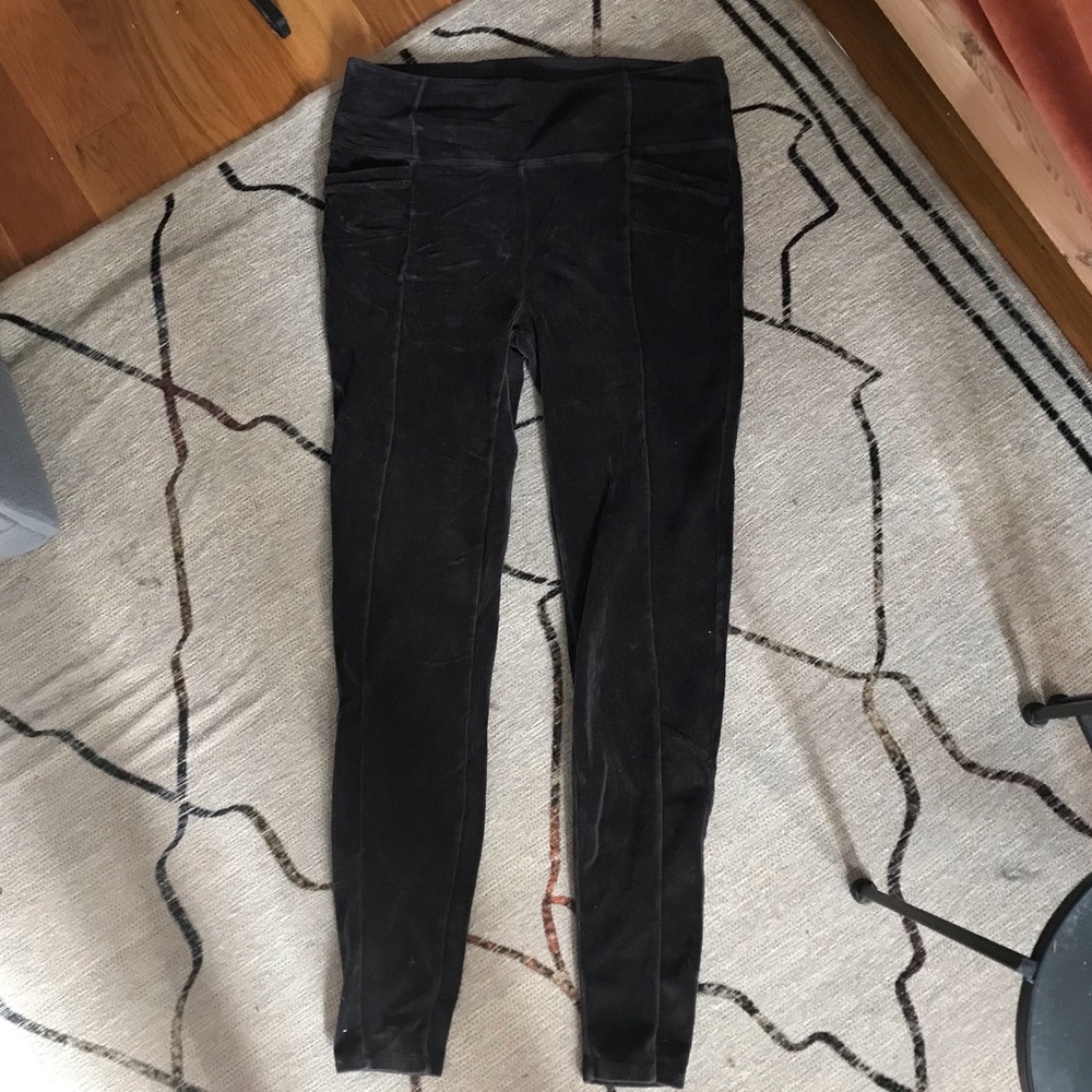 Athleta corduroy leggings sz L
